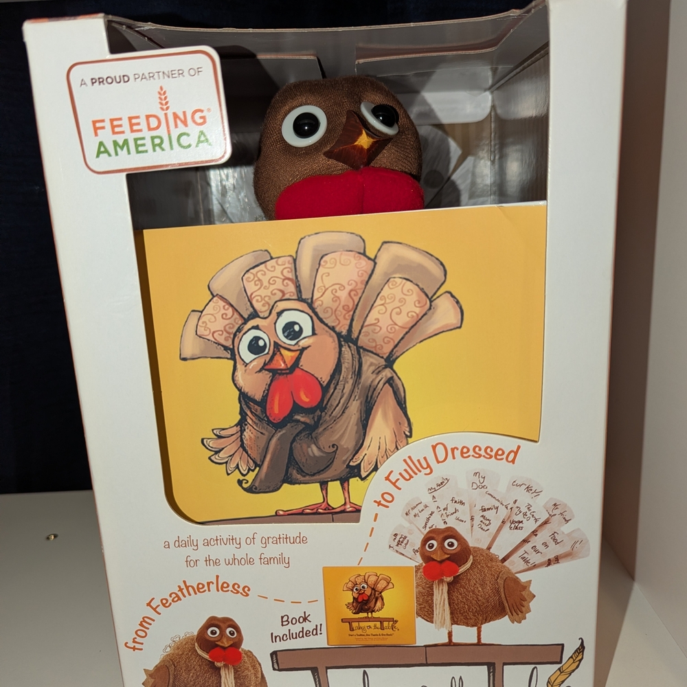 Feathered Fun Plush Turkey Bird Toy